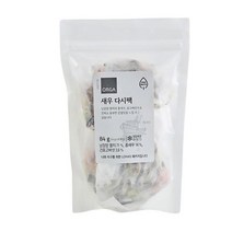 [한끼ZERO 새우 다시팩 84g (84g) 깊은맛 천연 조미료 캠핑 휴대용 자취생 간단요리 ORGA 홈캉스 맛집, 4개