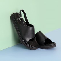 남신 남녀공용 커플 천연소가죽 스트랩 샌들