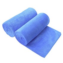 JML 극세사 목욕 타월 2팩 30 x 60인치 그레이 398778, 4 Pack Towel Set, Microfiber Dark Blue