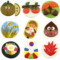 (FJ) 쪼물락 아트솝 가을 추석 비누 만들기 5인용비누만들기키트 DIY비누 비누클레이 비누점토 쪼물락비누, 감나무