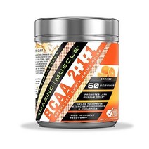 놀라운 근육 BCAA 2:1:1 분지쇄 아미노산 - 6 000 MG - 마른 근육을 촉진합니다 - 더 빠른 근육 회복을 지원합니다 - 지구력 수준 향상 (오렌지 60인분), Orange, 60 Servings (Pack of 1)