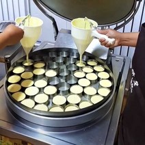 붕어빵 반죽 주입기 반죽통 타코야끼 크램 분액 수동, 단일 깔때기랙 없음, 1개