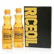 현미영양가득 현미유 1호 선물셋트 500ml 2개 셋트 명절선물