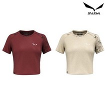 살레와본사23SS여성라바레도헴프크롭반팔티셔츠O3ST202Q