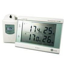 사토 계량기(SATO) 최저 무선 온습도계(열사병 주의 레벨 표시 첨부) SK-300R