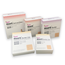 Hisorb 하이솝 폼 드레싱 5종, 하이솝 보더라이트 4x5cm (10매)