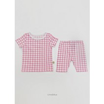 [호두스토리] LL.크로플실내복(pink)_라임앤블루