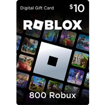 Roblox 디지털 기프트 카드 모바일 카톡 발송 독점 가상 아이템 포함 온라인 게임 코드, 800 ROBLOX