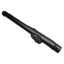 풀 스틱용 경량 어깨끈이 있는 하드 풀 2홀 인조 가죽, 검은 색