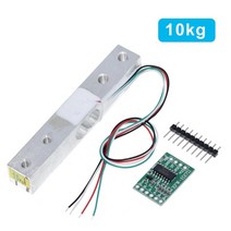 로드 셀 1KG 5KG 10KG 20KG HX711 AD 모듈 중량 센서 Arduino 용 전자 저울 알루미늄 합금 계량 압력 센서 전자 부품 액세서리 소스, 1 Set 1kg