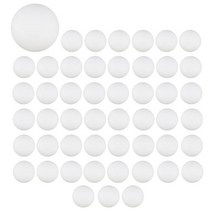 프리미엄 탁구공 고급 훈련 테이블 공 경량 내구성 이음매 없는 50 팩 412366, WHITE, white