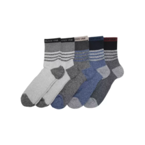 블랙야크 성인 남성 여성 중목 아웃도어 양말 5매, 남성 양말 5매