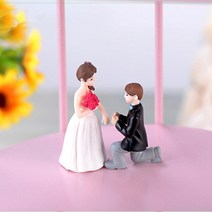 쇼파뒤 카페 인테리어 가게오픈 개업 결혼 선물 노호혼 재물복 미니어처 장 기타 이쁜 연인 커플 인형 공예 수지 웨딩 액세서리 홈 장식 2 개세트, [16] G2