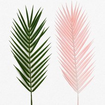 긴 야자잎 조화 롱 조화 인테리어, 그린, 1개