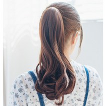 에스홀릭 S컬 웨이브 스몰핀 레이나 포니테일, 1개, 옅은초코브라운