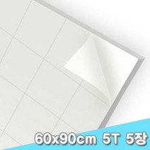 대원 단면접착우드락 60x90cm 5T 5장 (5mm A1크기)