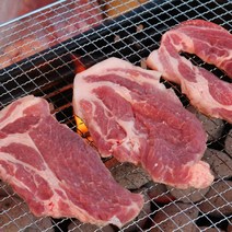 수입산 돼지목살 구이용 1kg/500g 통목살 스테이크 에어프라이어 캠핑용 덴마크산 돼지고기 목살 목심, 수입산 통목살 구이용 500g_1.5cm