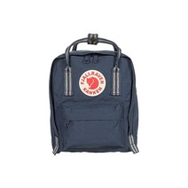 Fjallraven 칸켄 미니 클래식 에브리데이 백팩 포그, Navy/Long Stripes
