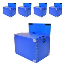 네오비 이사박스 고급벨크로형 5개묶음, 5호(600×380×430)고급벨크로형 5개, 청색