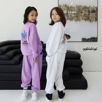 꿈망울) 아동복 키즈&주니어&성인 봄가을 남여공용 패밀리룩 커플티 가족티 세트