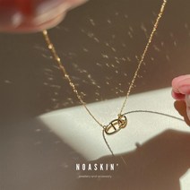 클래식 돼지 코 목걸이