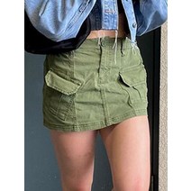 iamhotty 화이트 카고 미니 스커트 여성 드롭 허리 스트레이트 펜슬 스커트 빈티지 그런지 스커트 캐주얼 기본 하의 y2k 복장