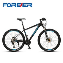 자전거 상하이 브랜드 영원히 경주 이중 충격 흡수 산악 남성 오프로드 대형, 27.5인치, 진한 파란색, 30단