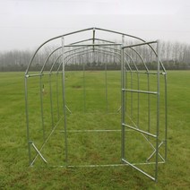 비닐하우스 뼈대 창고 간편한 설치 텃밭 조립식 온실, 폭 3m 길이 5m 높이 2m(필름X)
