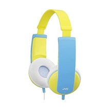 JVC Tiny Phones Kids Stereo Headphones with Volume Limiter - Yellow/Blue, Yellow/Blue_Wired