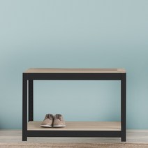 베란다선반 팬트리장 철제수납장 2단 1200 x 400 x 1950, 블랙