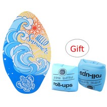 스킴보드 초보자용 서핑 스탠딩 얕은 물 나무 데크 스키밍 30 35 41 인치, 19.30inch set