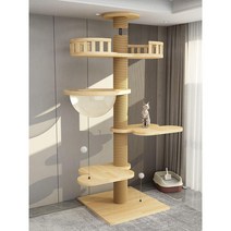 대형 캣타워 고양이 원목 스크래쳐 대형캣타워 호텔 켓타워 DIY 반려묘 고양이캣타워, A 사진참고