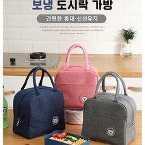 쿨링 피크닉 이유식 회사원 도시락 가방 런치백 보냉백 보온백, 휴대용보온보냉가방-블루