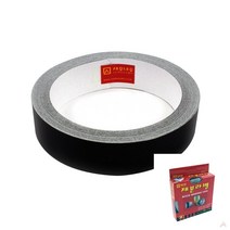 제본테이프 25MM X 10M 검정 제본라벨 책테이프 제본용테이프 라벨테이프