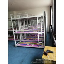 3층침대 복층침대 도매, 카멜색 3층침대 160x60x180cm