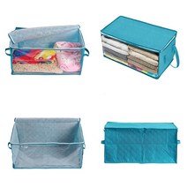 마트498 부직포 옷정리함 그린 집안정리 다용도가방 장농정리 옷장소품 정리수납 정리용품