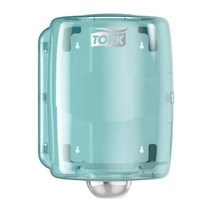 Tork Maxi 센터피드 롤 디스펜서 아쿠아/화이트 W2 대용량 성능 범위 653020, Dispenser