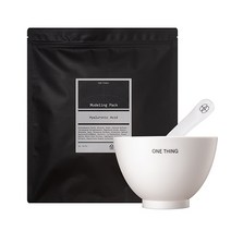 원씽 모델링 팩 1kg 대용량 33회분 모델링 마스크, 히알루론산 팩(수분), 실리콘볼+스틱 증정