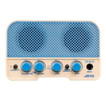 버스킹앰프 일렉 기타앰프 Joyo Ja-02 II 미니 듀얼 채널 클린 Bluetooth 5.0 Aux 커넥터가 있는 Overdirve 이펙트, ja-02 ii 블루