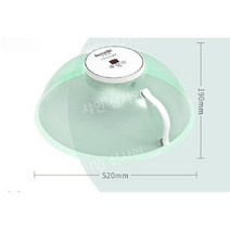 식사 보온 단열 덮개 전기 커버 투명 케이스 식탁음식보관 밥상덮개, 그린 미디엄  3단계 온도 조절