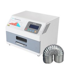 레이져용접기 납땜기 FR-A350 적외선 SMD 리플로우 오븐 스테이션 2400W 디지털 디스플레이 납땜 최대 용접 350x300MM Pcb 생산, [02] EU PLUG, [02] 220V