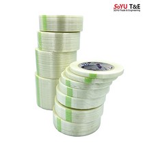 소유 필라멘트 테이프 글라스 유리섬유 초강력 점착 이삿짐 단프라 박스 포장, 50mm(폭) x 50M(길이) 1개