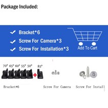 자동차 전방 카메라 자동차 후면보기 카메라 장착 브래킷 VW Golf 7 Passat Mercedes BMW Camry Skoda KIA Honda Civic Fiat Vehic, 02 6 Angle Brackets