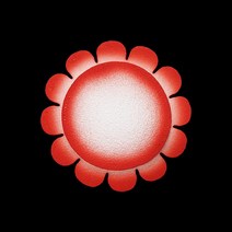 (디머스) 교실 게시판 환경 구성 꾸미기 폼아트 스치로폼 모양판 국화판 빨강(중)
