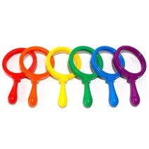 자연관찰교구 컬러 돋보기 6종세트 아동 과학완구 어린이집 휴대