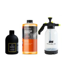 블루믹스 마일드플러스 카샴푸 500ml 첫세차 3종 (오렌지크러쉬1L+디썸 오토 압축분무기 2L)