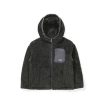 휠라 슈즈 휠라 키즈 포켓 보아 플리스 자켓 블랙