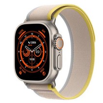 스마트블랙박스 차량용 2채널 오리지널 애플 워치 8 울트라 스마트 시리즈 49mm 하이 리프레시 Rtae 나침반 게임 NFC 스마트워치 남성용 스포츠 시계 2.0, [01] With Original Box, 16 Yellow