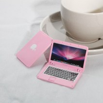 리틀핑거 미니어쳐 노트북 핑크 인테리어 소품