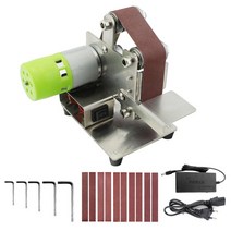 샌딩기 미니 전기 벨트 샌더 110V/220V DIY 연마 그라인딩 머신 커터 엣지 샤프너 그라인더 10 개, [01] A 30 Belt EU Plug